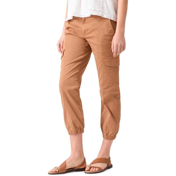 Sanctuary Pants - Sanctuary Women’s Rebel Crop Stretch Cotton Cargo Pants Brown Size 28 NWOT